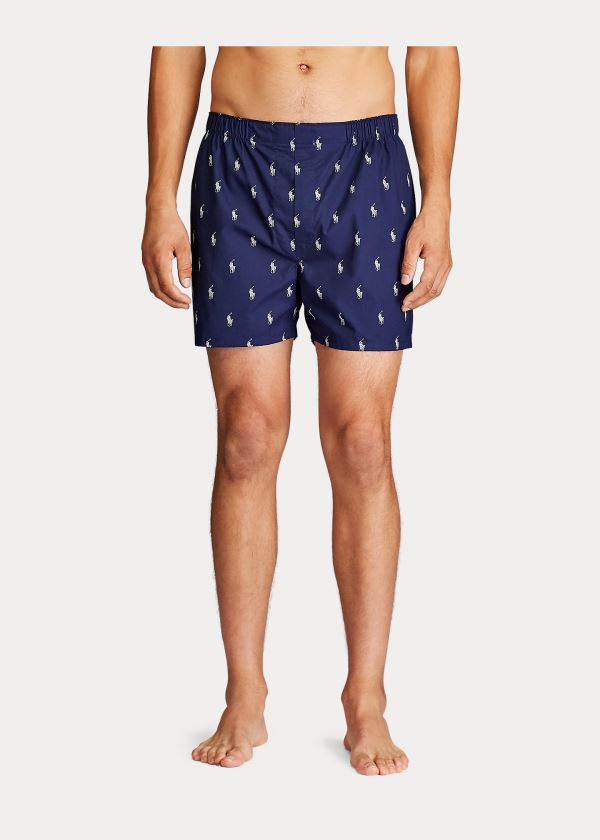 Ralph Lauren Classic Boxerské 3-Pack Tmavě Blankyt Viacfarebný | MUxc1aA1