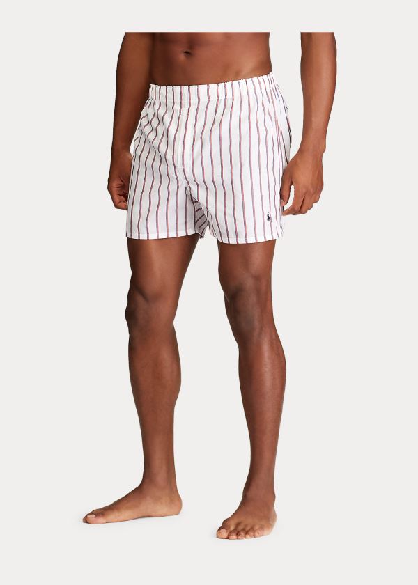 Ralph Lauren Classic Boxerské 3-Pack Tmavě Blankyt Viacfarebný Proužek | jlx8xF6d
