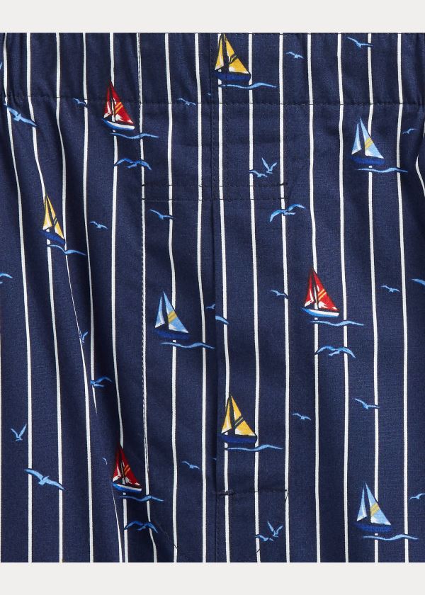 Ralph Lauren Classic Boxerské 3-Pack Tmavě Blankyt Viacfarebný Proužek | jlx8xF6d