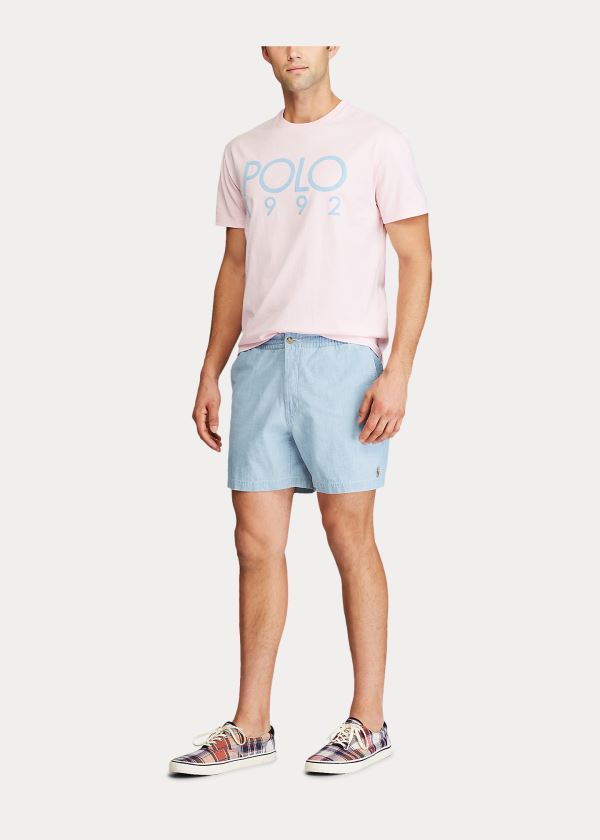 Ralph Lauren Classic Chambray Polo Prepster Světle Blankyt | Q85vjaYL