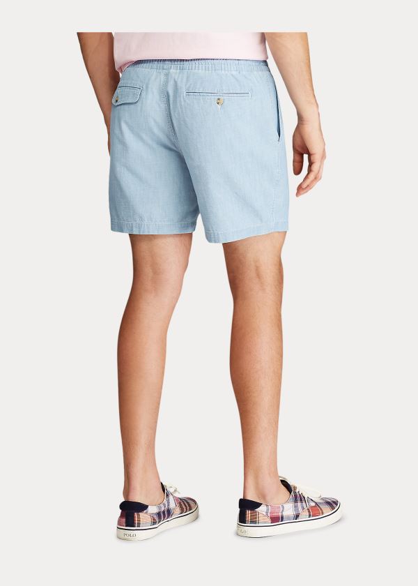 Ralph Lauren Classic Chambray Polo Prepster Světle Blankyt | Q85vjaYL