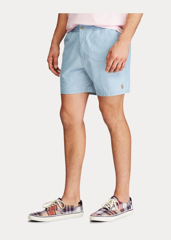 Ralph Lauren Classic Chambray Polo Prepster Světle Blankyt | Q85vjaYL