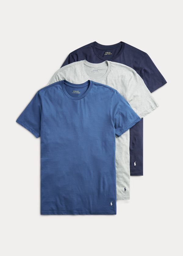 Ralph Lauren Classic Crewneck 3-Pack Blankyt | YVV9yXoK