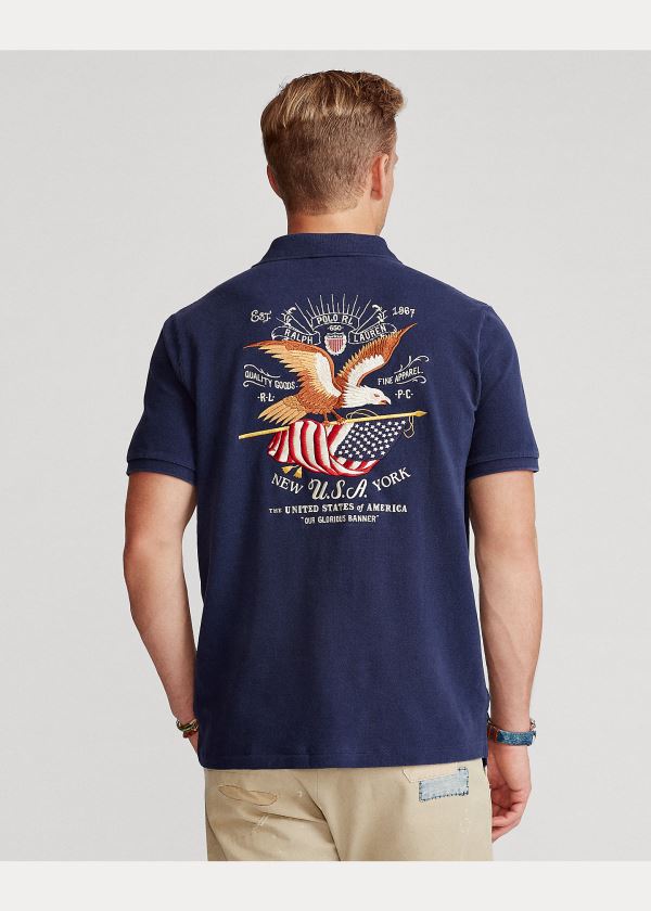 Ralph Lauren Classic Fit Americana Polo Tmavě Blankyt | NwF6YaAf