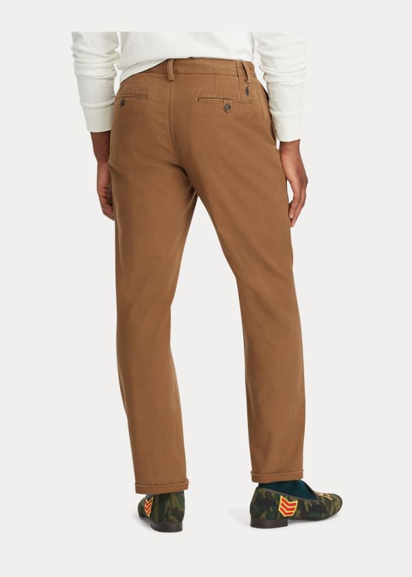 Ralph Lauren Classic Fit Bavlněné Chino Hnědé | LIQLsNd2