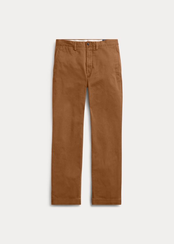 Ralph Lauren Classic Fit Bavlněné Chino Hnědé | LIQLsNd2