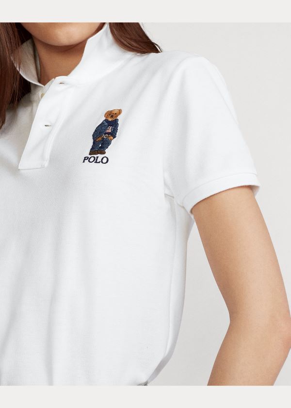 Ralph Lauren Classic Fit Bear Polo Shirt Bílé | Rp0Ztr0Q