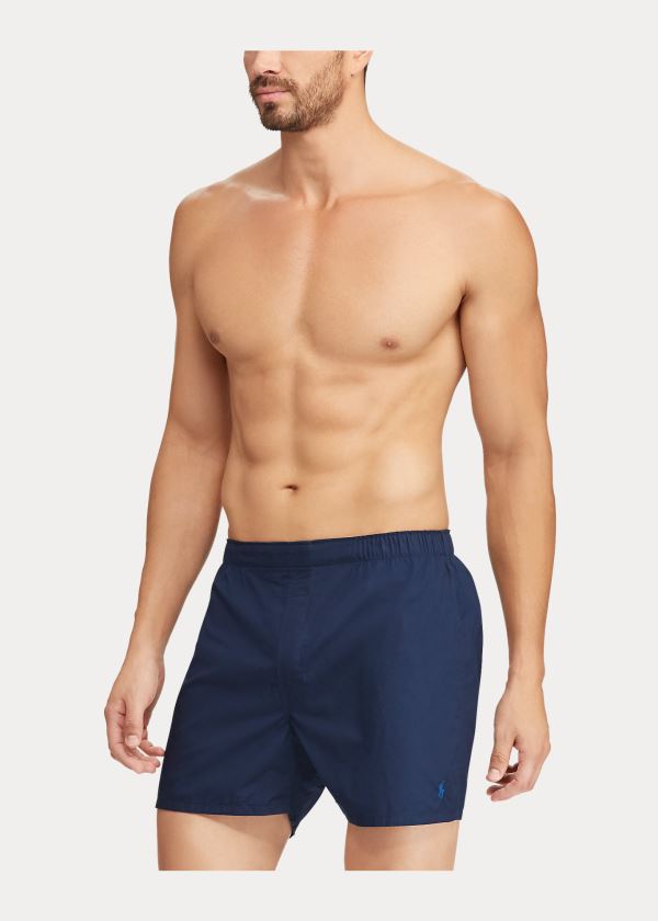 Ralph Lauren Classic Fit Boxerské 3-Pack Blankyt Tmavě Blankyt Bílé | EhFJDt2a