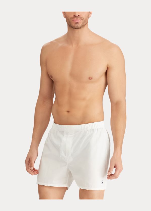 Ralph Lauren Classic Fit Boxerské 3-Pack Blankyt Bílé Proužek | gyQu0TqN