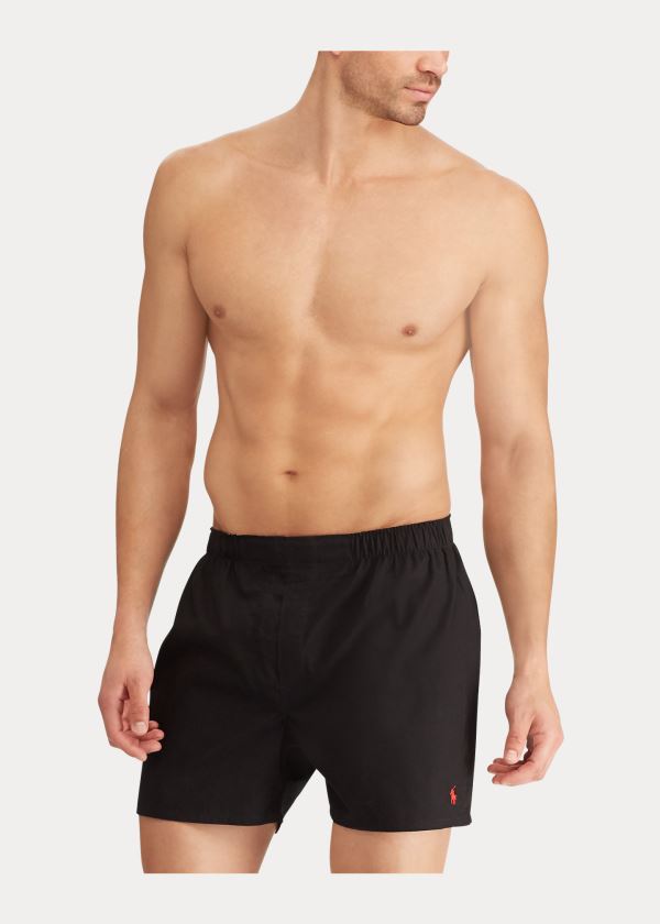 Ralph Lauren Classic Fit Boxerské 3-Pack Černé Viacfarebný | qs6lFMEG