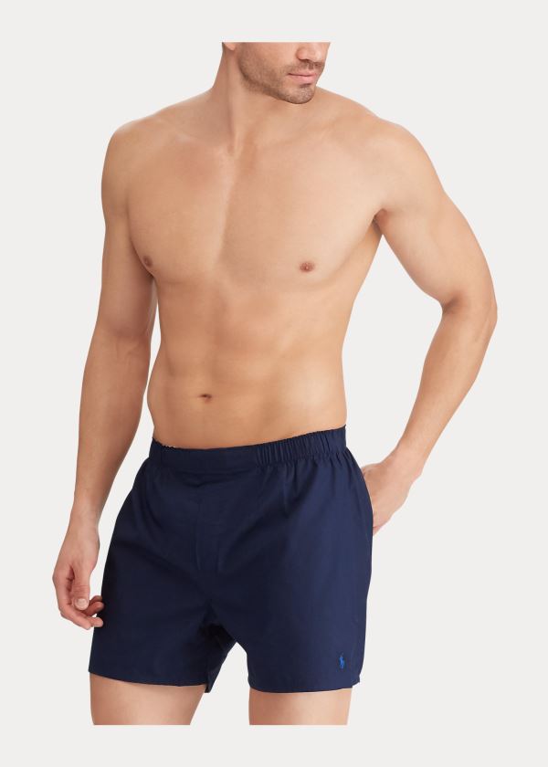Ralph Lauren Classic Fit Boxerské 3-Pack Blankyt Proužek | weQtd3CM