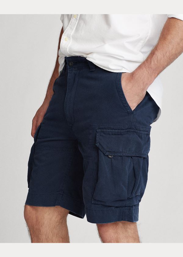 Ralph Lauren Classic Fit Cargo Krátké Tmavě Blankyt | MS372jXS