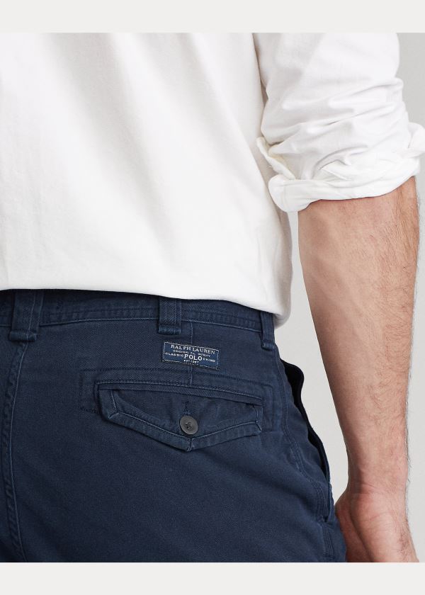 Ralph Lauren Classic Fit Cargo Krátké Tmavě Blankyt | MS372jXS