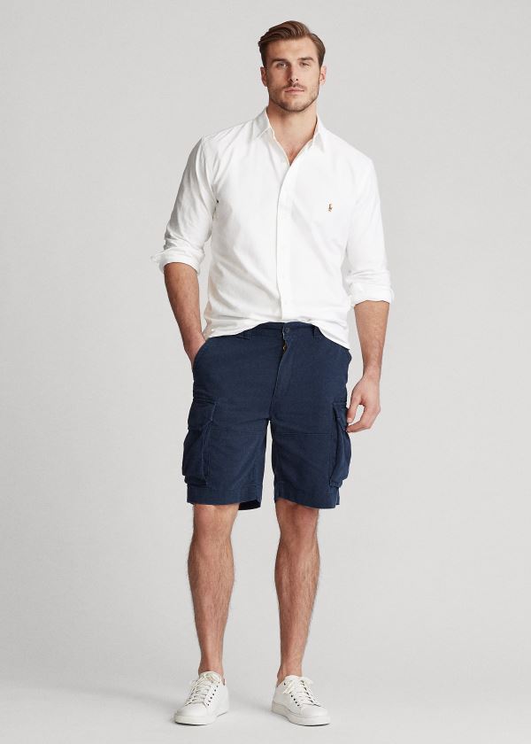 Ralph Lauren Classic Fit Cargo Krátké Tmavě Blankyt | MS372jXS