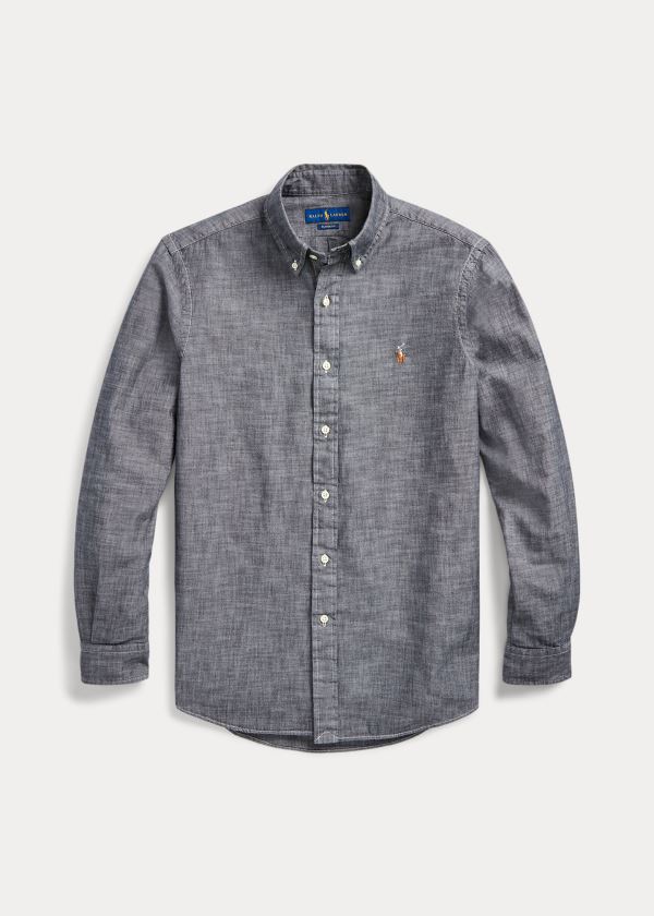 Ralph Lauren Classic Fit Chambray Shirt Světle Šedé | ooR6o2zC