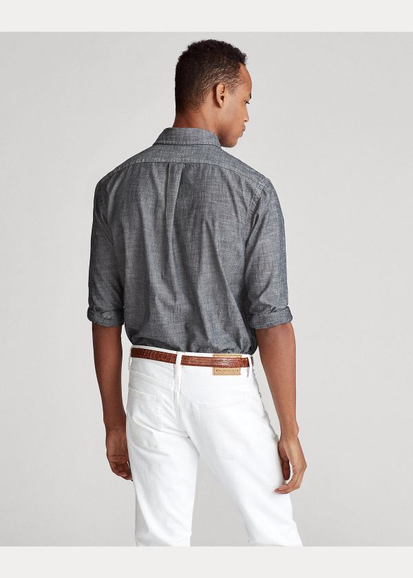 Ralph Lauren Classic Fit Chambray Shirt Světle Šedé | ooR6o2zC