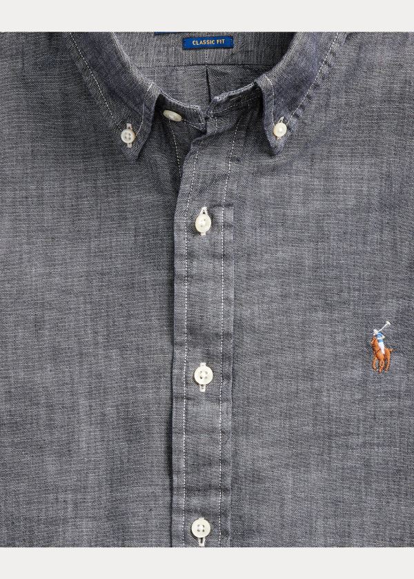 Ralph Lauren Classic Fit Chambray Shirt Světle Šedé | ooR6o2zC