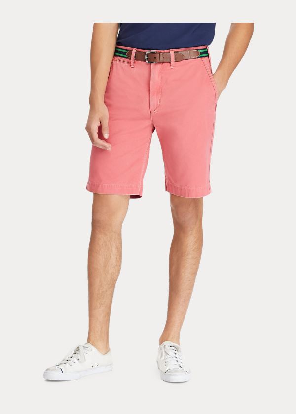 Ralph Lauren Classic Fit Chino Krátké Červené | BxG9OzW2