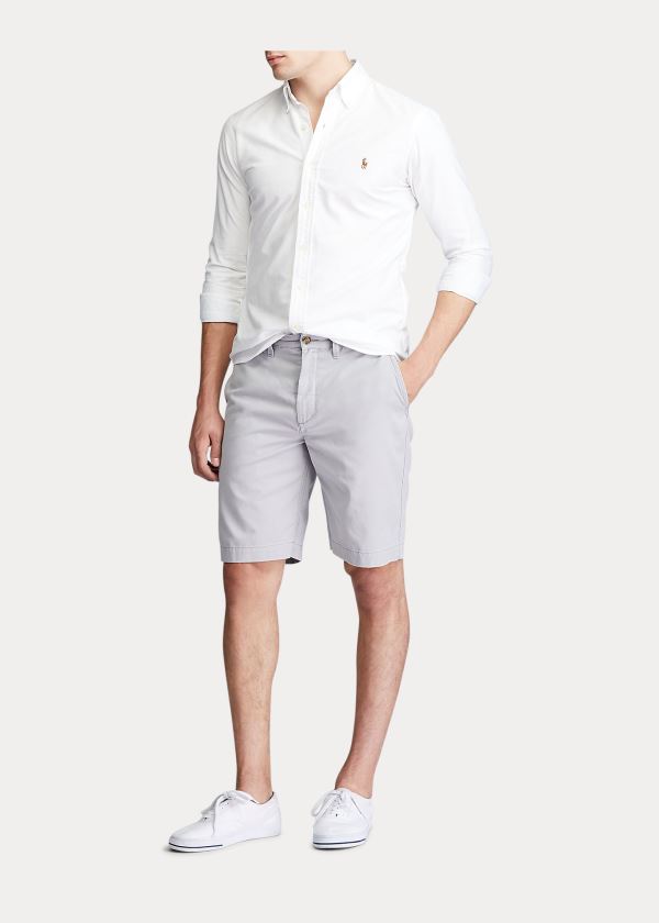 Ralph Lauren Classic Fit Chino Krátké Šedé | 7iwZYOBA