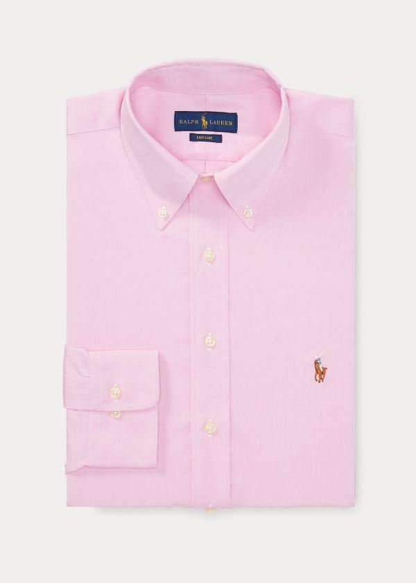 Ralph Lauren Classic Fit Easy-Care Shirt Růžové Bílé | ATh21O4x