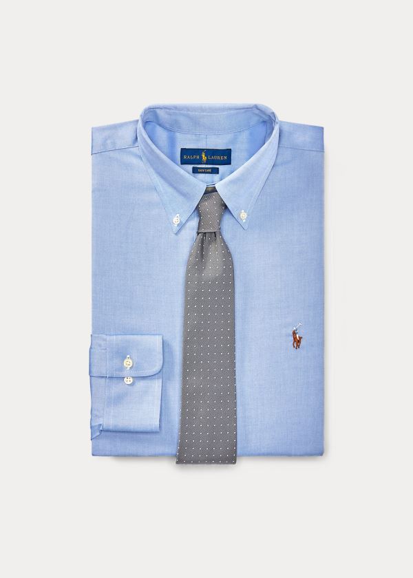 Ralph Lauren Classic Fit Easy-Care Shirt Blankyt Bílé | KsMCOwli
