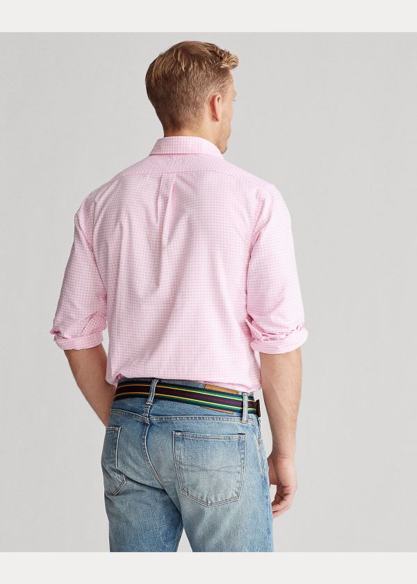 Ralph Lauren Classic Fit Gingham Shirt Růžové Bílé | UeI3RxPD