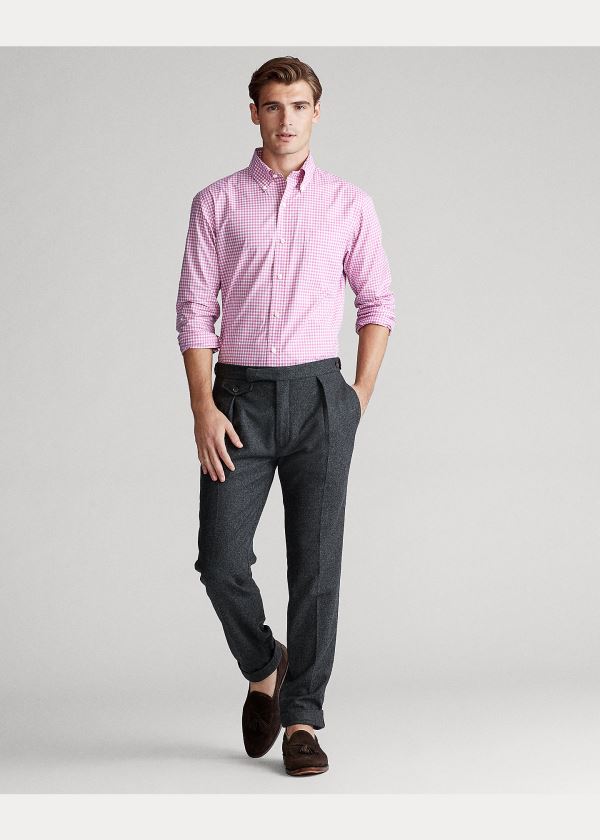 Ralph Lauren Classic Fit Gingham Shirt Růžové Bílé | iEbFLNOF