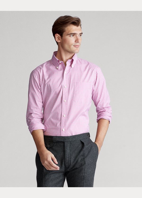 Ralph Lauren Classic Fit Gingham Shirt Růžové Bílé | iEbFLNOF