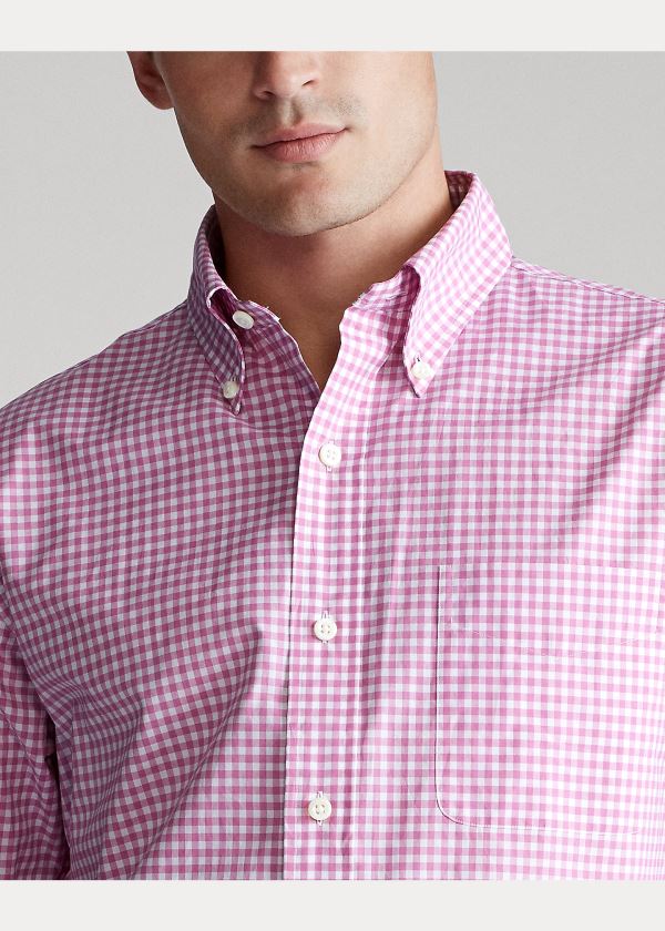 Ralph Lauren Classic Fit Gingham Shirt Růžové Bílé | iEbFLNOF