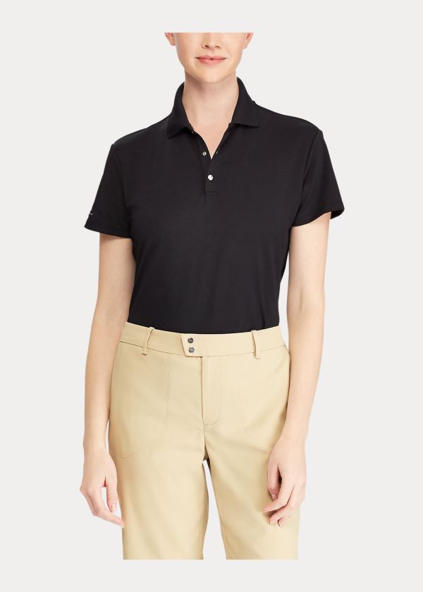 Ralph Lauren Classic Fit Golfové Tour Polo Černé | jcWclck4