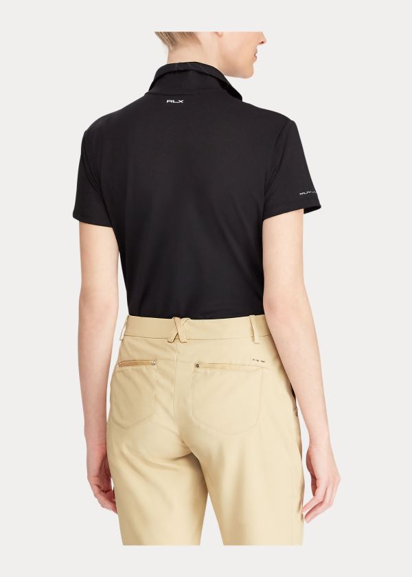 Ralph Lauren Classic Fit Golfové Tour Polo Černé | jcWclck4