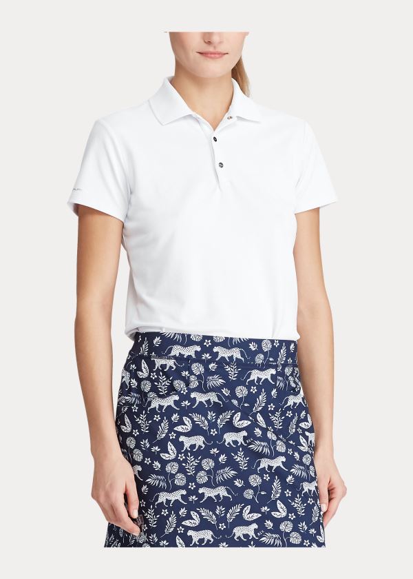 Ralph Lauren Classic Fit Golfové Tour Polo Bílé | rH90fHGE