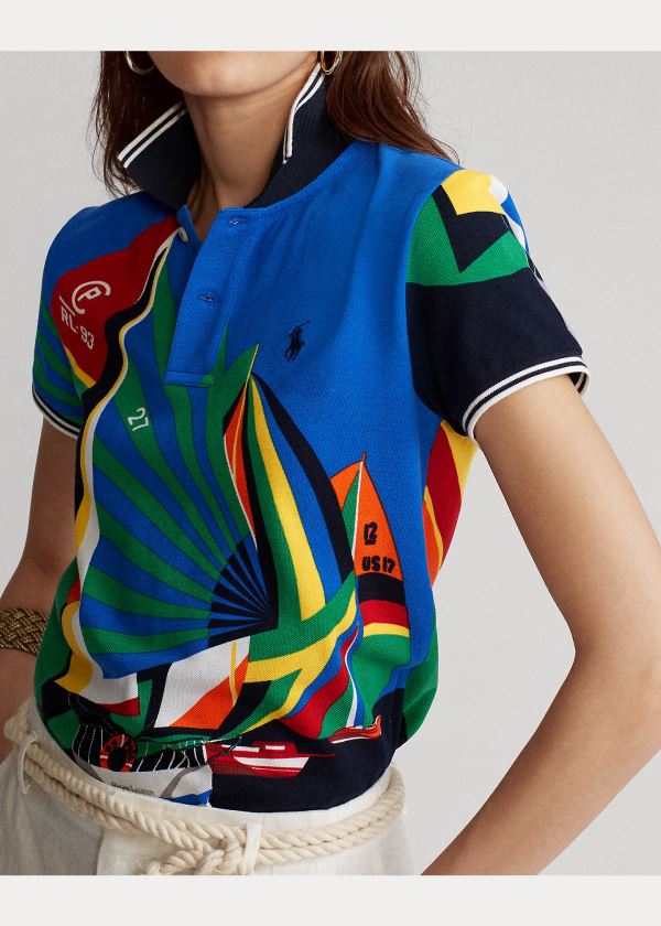 Ralph Lauren Classic Fit Graphic Polo Shirt Blankyt Viacfarebný | pKNMjLpJ