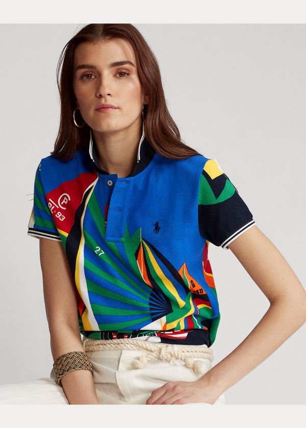 Ralph Lauren Classic Fit Graphic Polo Shirt Blankyt Viacfarebný | pKNMjLpJ