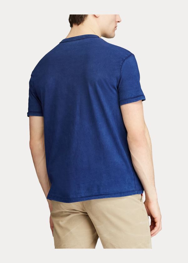 Ralph Lauren Classic Fit Graphic T-Shirt Tmavě Blankyt Královská Modrá | S74gAgto