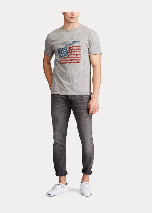 Ralph Lauren Classic Fit Graphic T-Shirt Šedé | pZ6cdSGb