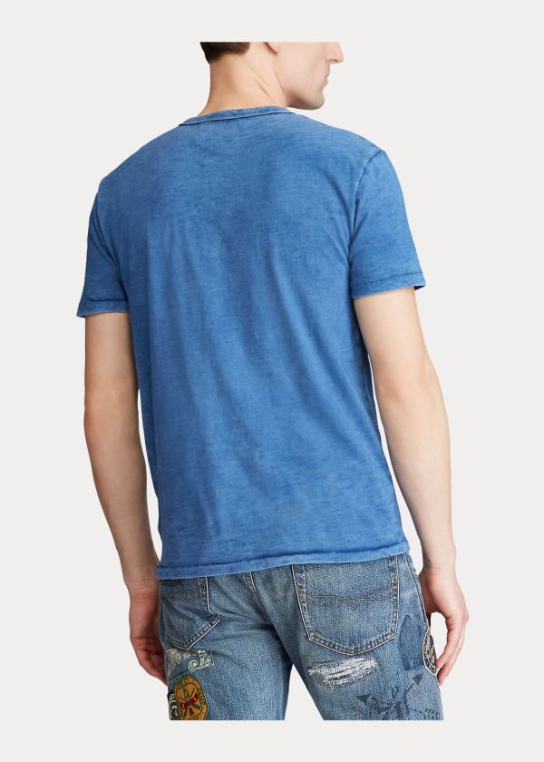 Ralph Lauren Classic Fit Graphic T-Shirt Královská Modrá Blankyt | uL8xsLLA