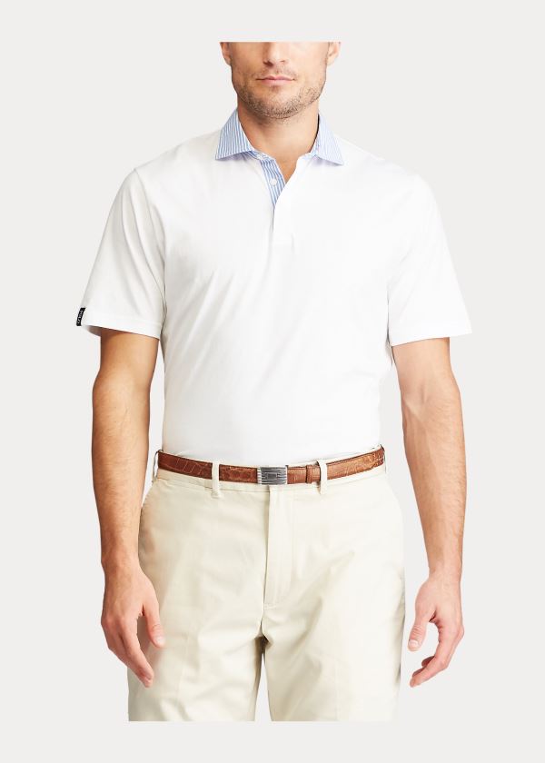 Ralph Lauren Classic Fit Jersey Polo Shirt Bílé | wWvJEW4E