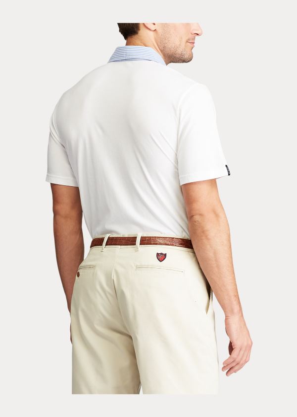 Ralph Lauren Classic Fit Jersey Polo Shirt Bílé | wWvJEW4E