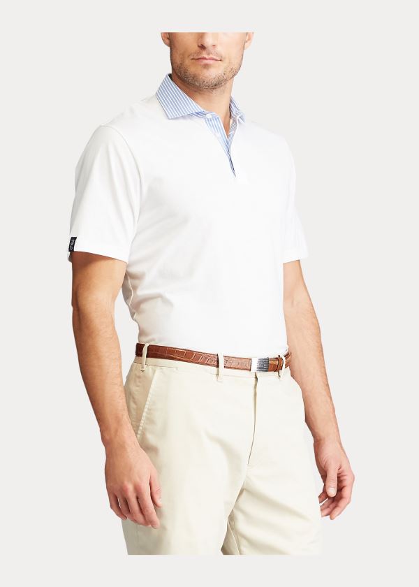 Ralph Lauren Classic Fit Jersey Polo Shirt Bílé | wWvJEW4E