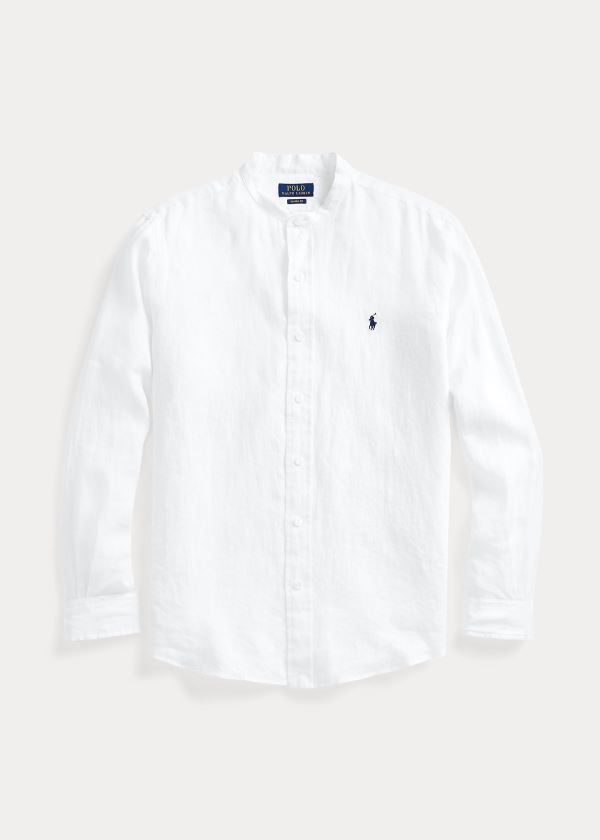 Ralph Lauren Classic Fit Linen Shirt Bílé | Zf2e5aPj