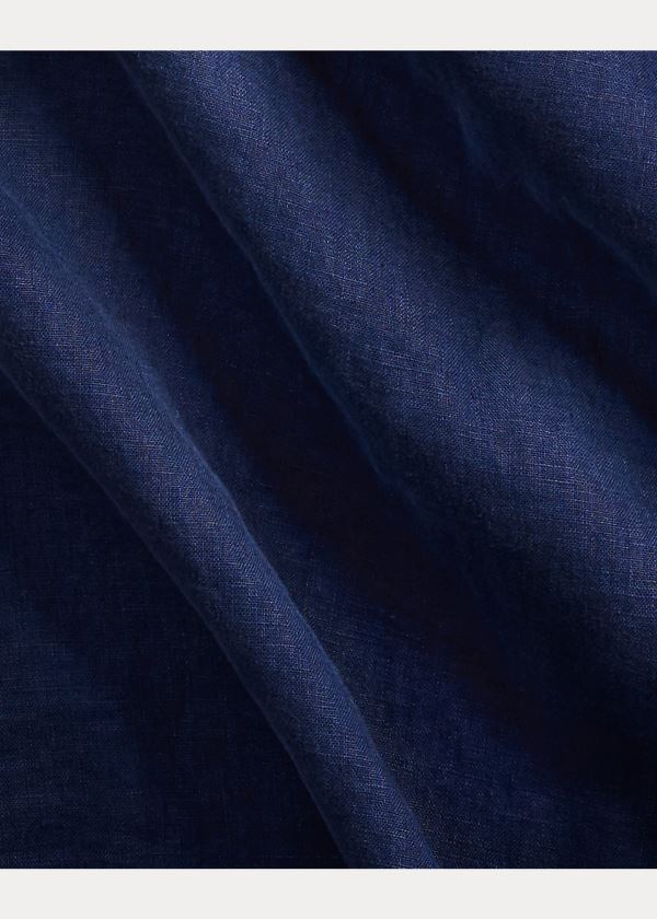 Ralph Lauren Classic Fit Linen Shirt Tmavě Blankyt | XMtUwpLp
