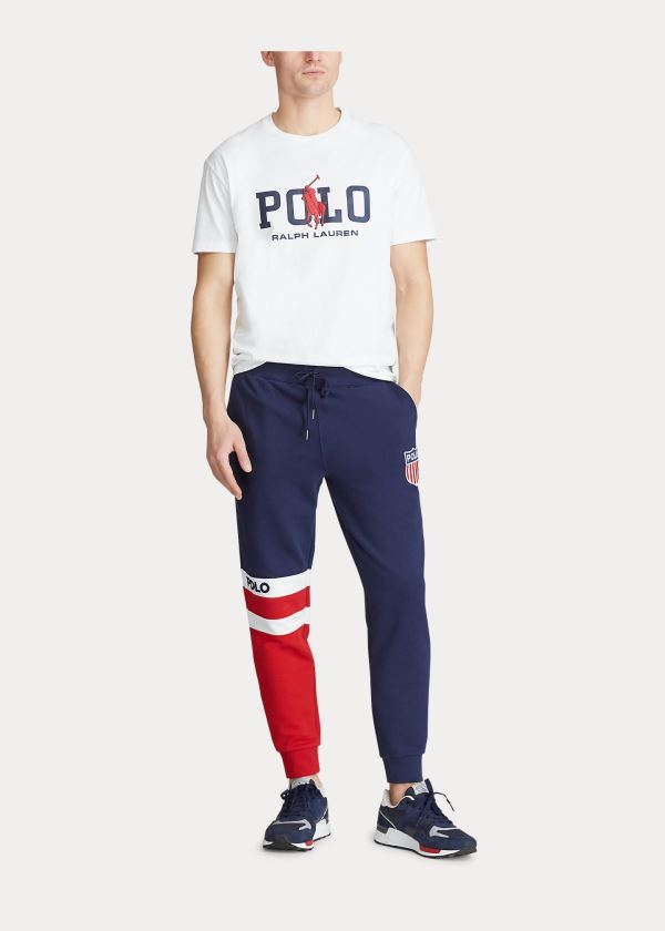 Ralph Lauren Classic Fit Logo T-Shirt Bílé | VnJ0aHVE