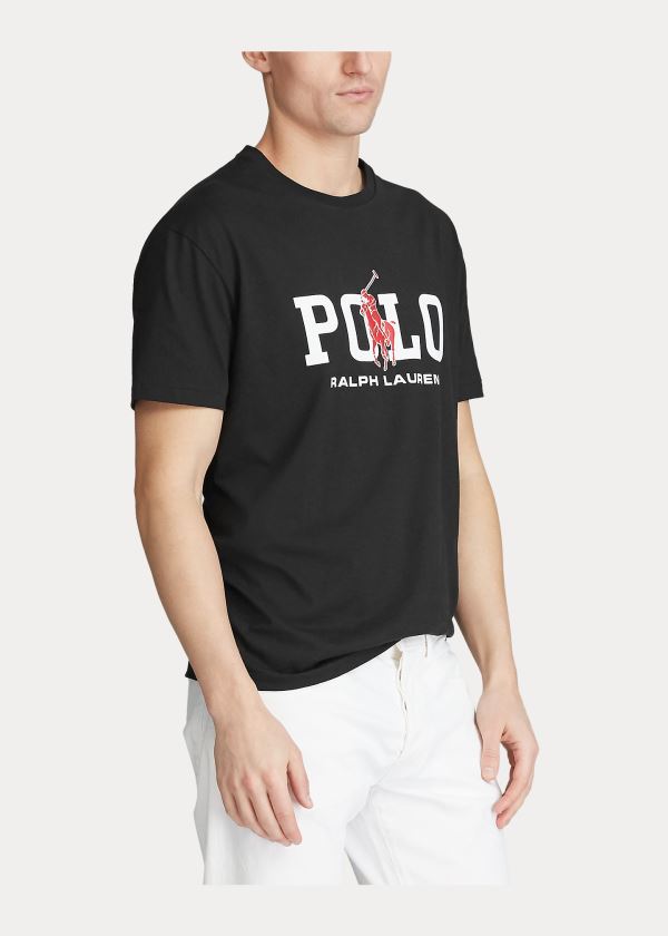 Ralph Lauren Classic Fit Logo T-Shirt Černé | jVM1P5gF