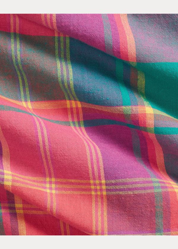 Ralph Lauren Classic Fit Madras Shirt Červené Zelene Viacfarebný | ivzO1rSc