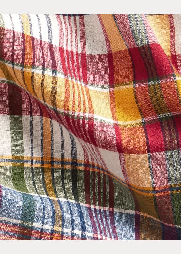 Ralph Lauren Classic Fit Madras Shirt Žluté Červené Viacfarebný | dzOGpWVc
