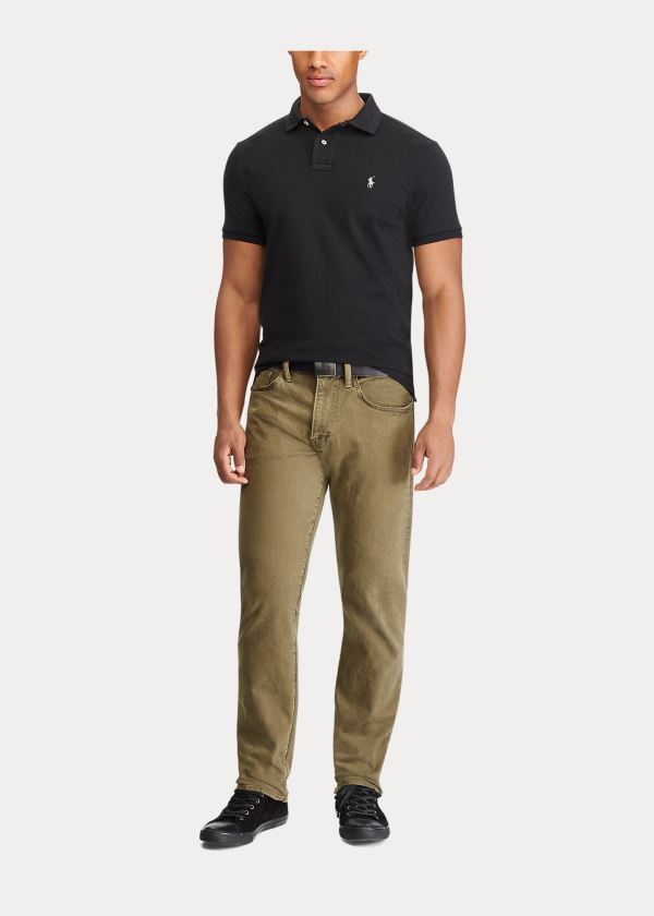 Ralph Lauren Classic Fit Mesh Polo Shirt Černé | 059Zx1xO