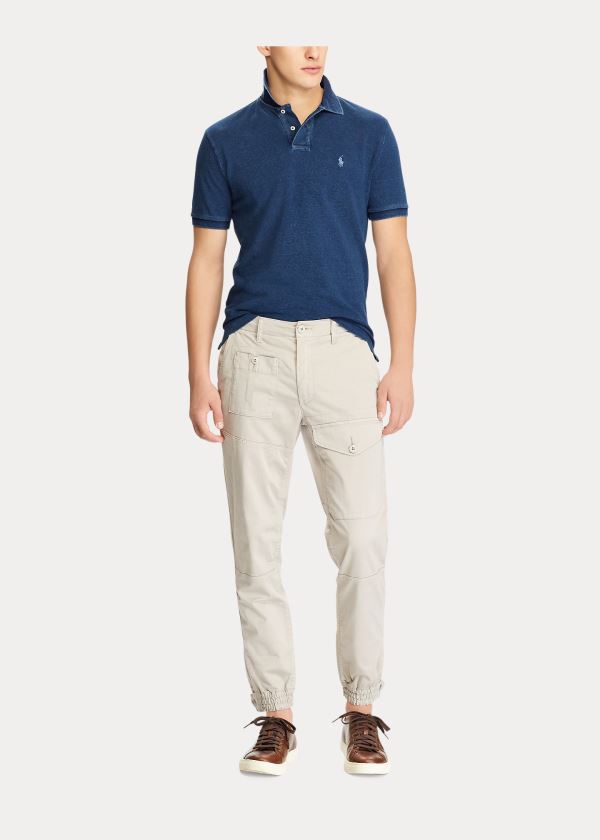 Ralph Lauren Classic Fit Mesh Polo Shirt Tmavě Indigo | Botgy39d