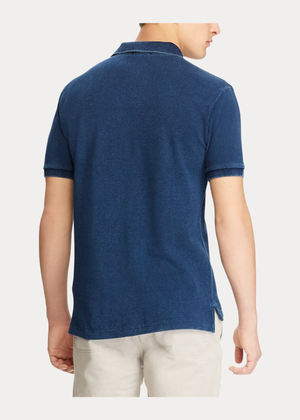 Ralph Lauren Classic Fit Mesh Polo Shirt Tmavě Indigo | Botgy39d