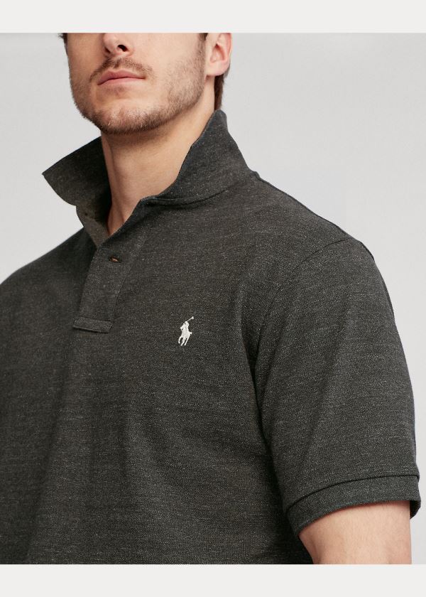 Ralph Lauren Classic Fit Mesh Polo Shirt Tmavě Šedé | KphJfzmq